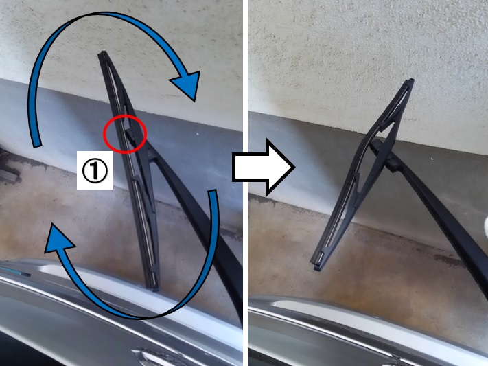 セレナC26型のリアワイパーの外し方